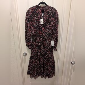 Floral Black and Pink Women's Dress Nordstrom